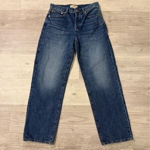 Madewell Low Slung Straight Jeans Women’s Medium Wash 30x29 100% Cotton